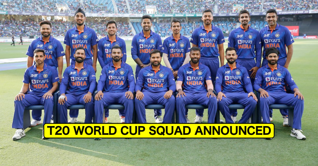 ICC Men’s T20 World Cup 2022 Squad for India