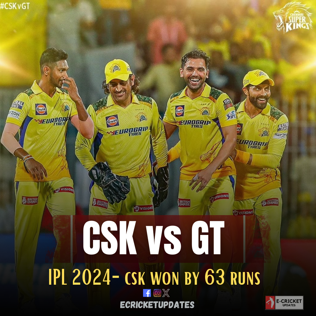 CSK Dominates Gujarat Titans: A Resounding Victory at Home