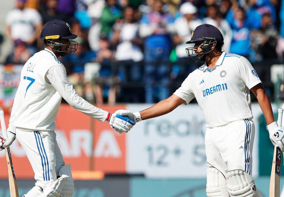 Shubman Gill and Rohit Sharma led India's dominant display against England in the Dharamsala Test
