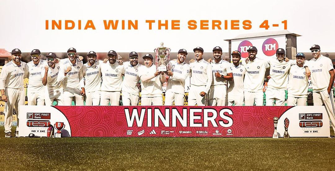 4 -1 Series Victory in the Vortex: India’s Conquest of England’s Tour