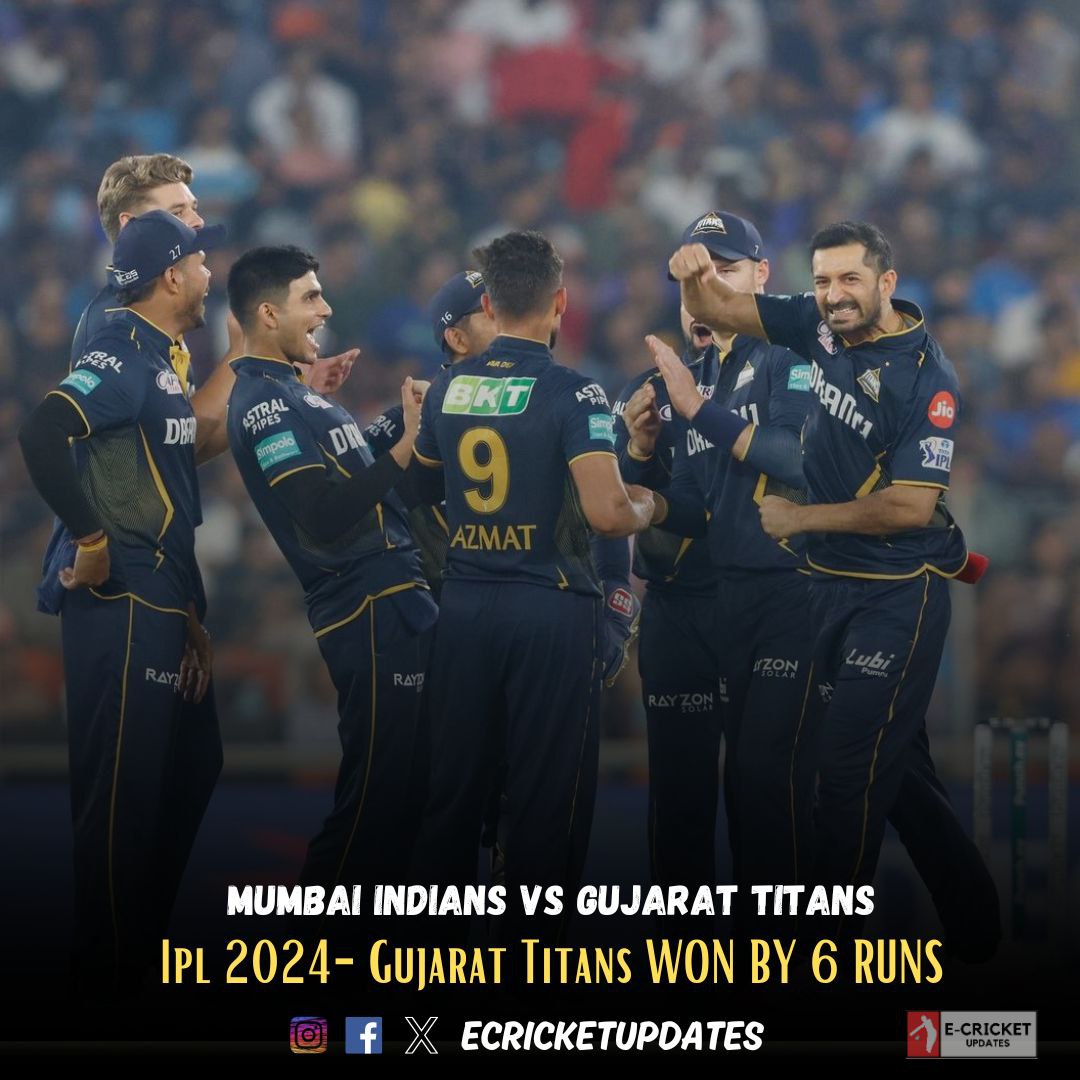 Gujarat Titans Secure Thrilling Win Against Mumbai Indians